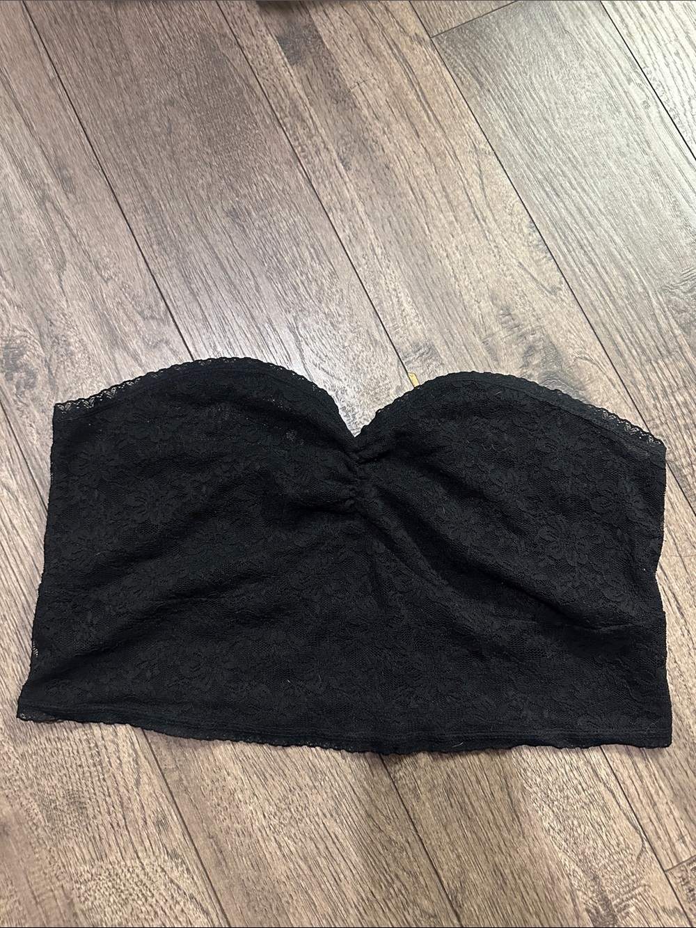 Forever 21 Black Lace Strapless Bandeau